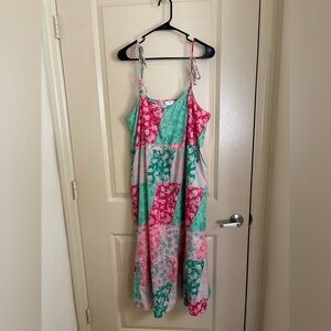 Colorful Patchwork Maxi Dress